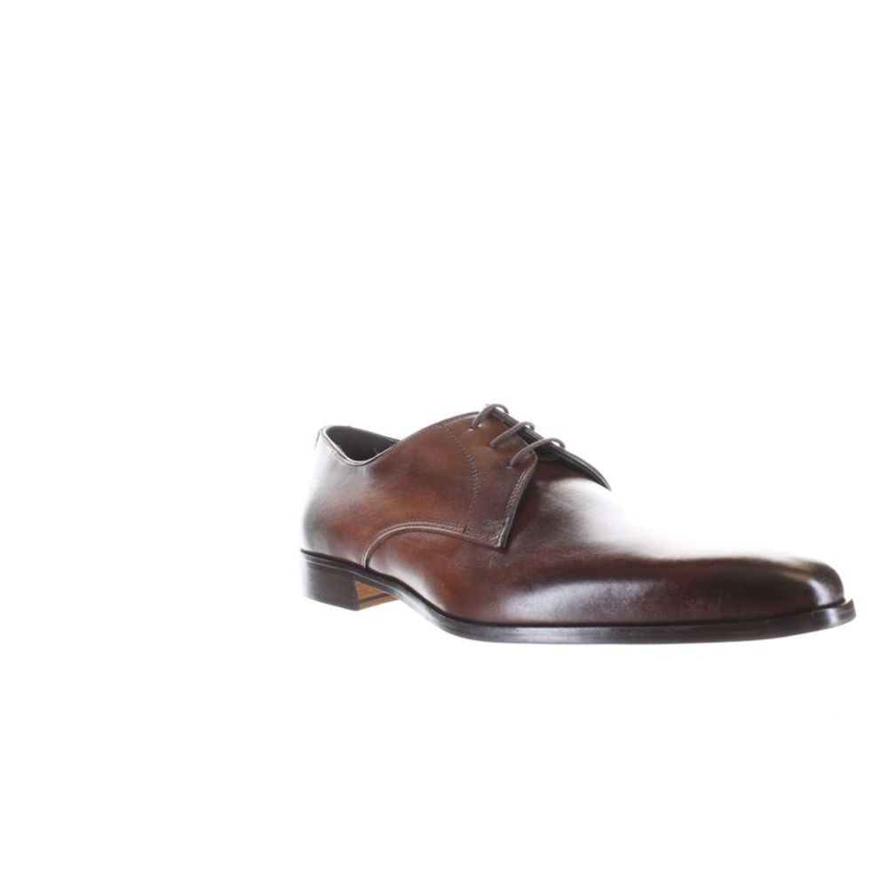 Massimo Matteo Mens Brown Oxford Dress Shoe Size 9.5 Medium (D, M) - Picture 2 of 4